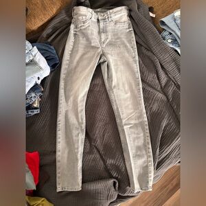 H&M Women's Light Gray Skinny Jeans 0049